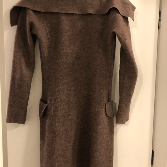 Brown 100% Wool Coat - Picture 2 of 5